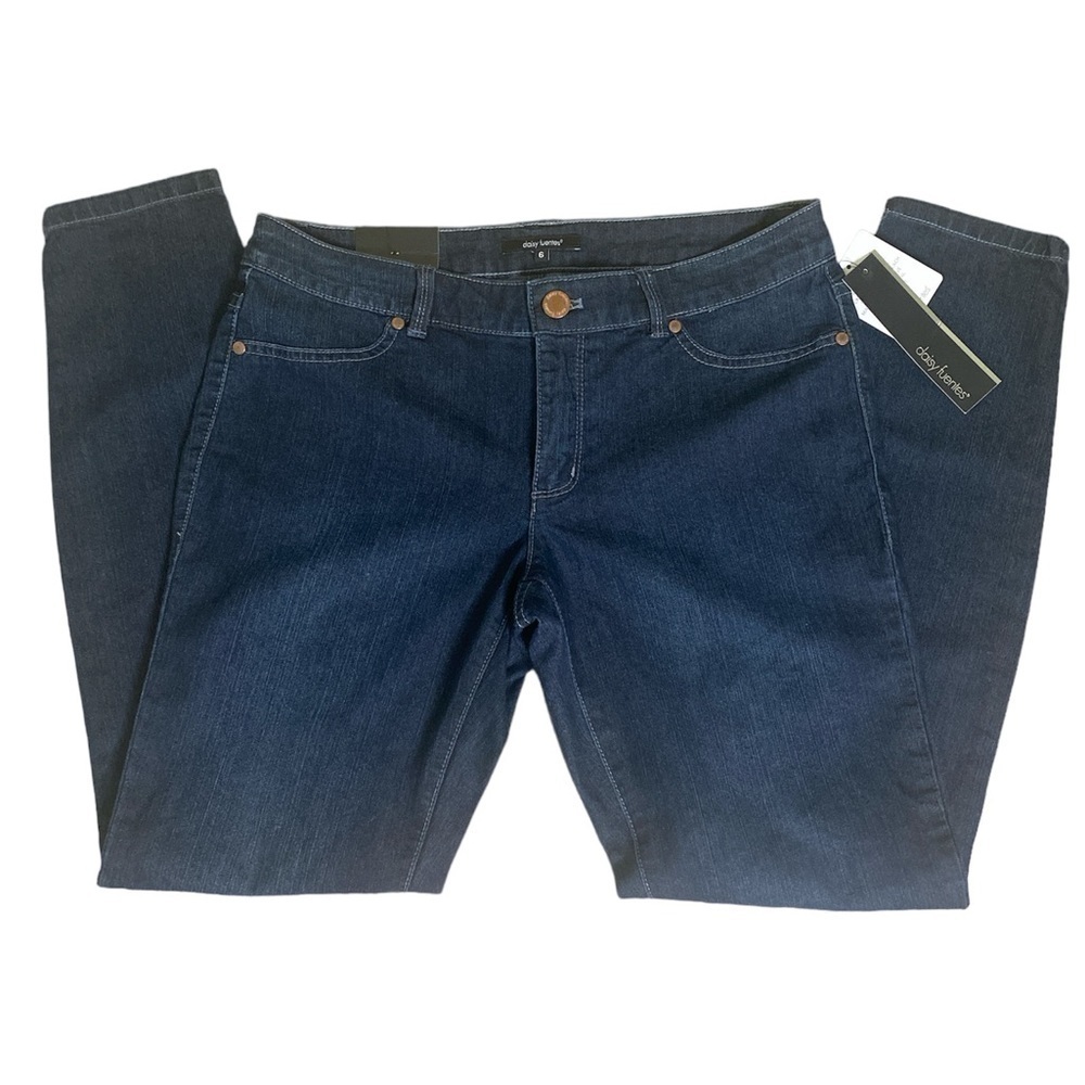 Daisy Fuentes Denim Mid Rise Jeans Dark Wash size 6